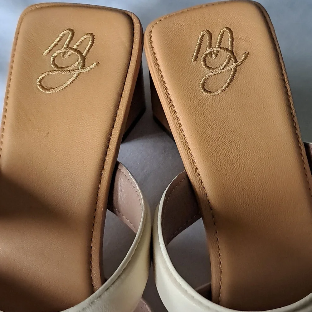 Mansur Gavriel Bombato‎ Colour-block Leather Sandals.  Womans Size 38/US 8.